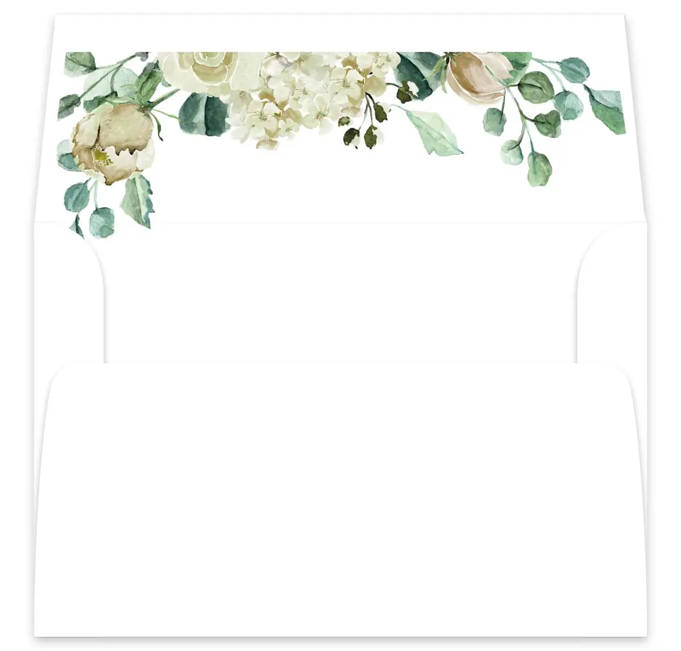 This is a  7⅝" x 7⅞" Envelope Liners (ELA) called Divine Romance printed in full color