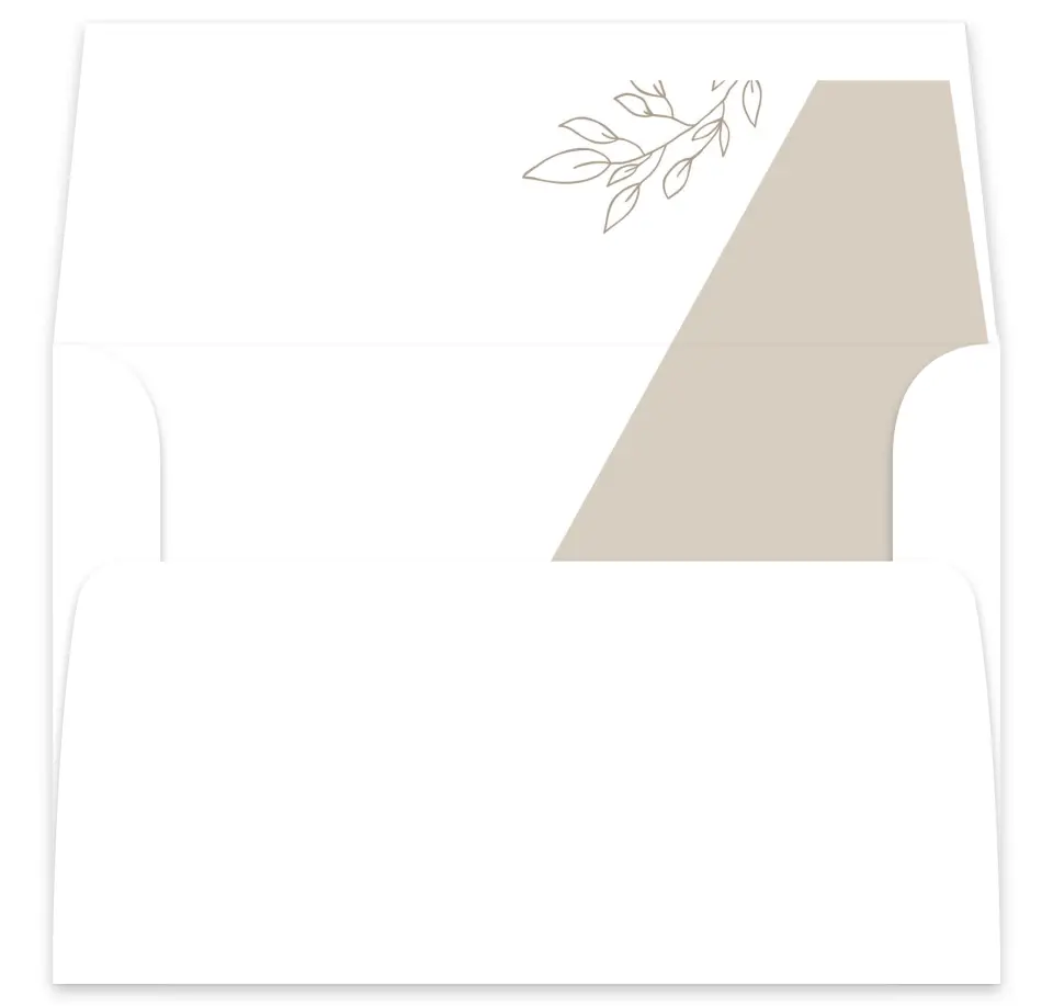 This is a  7⅝" x 7⅞" Envelope Liners (ELA) called Delicate Splendor printed in full color