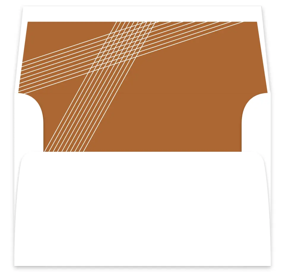 This is a  7⅝" x 7⅞" Envelope Liners (ELA) called Dashing Strands printed in full color