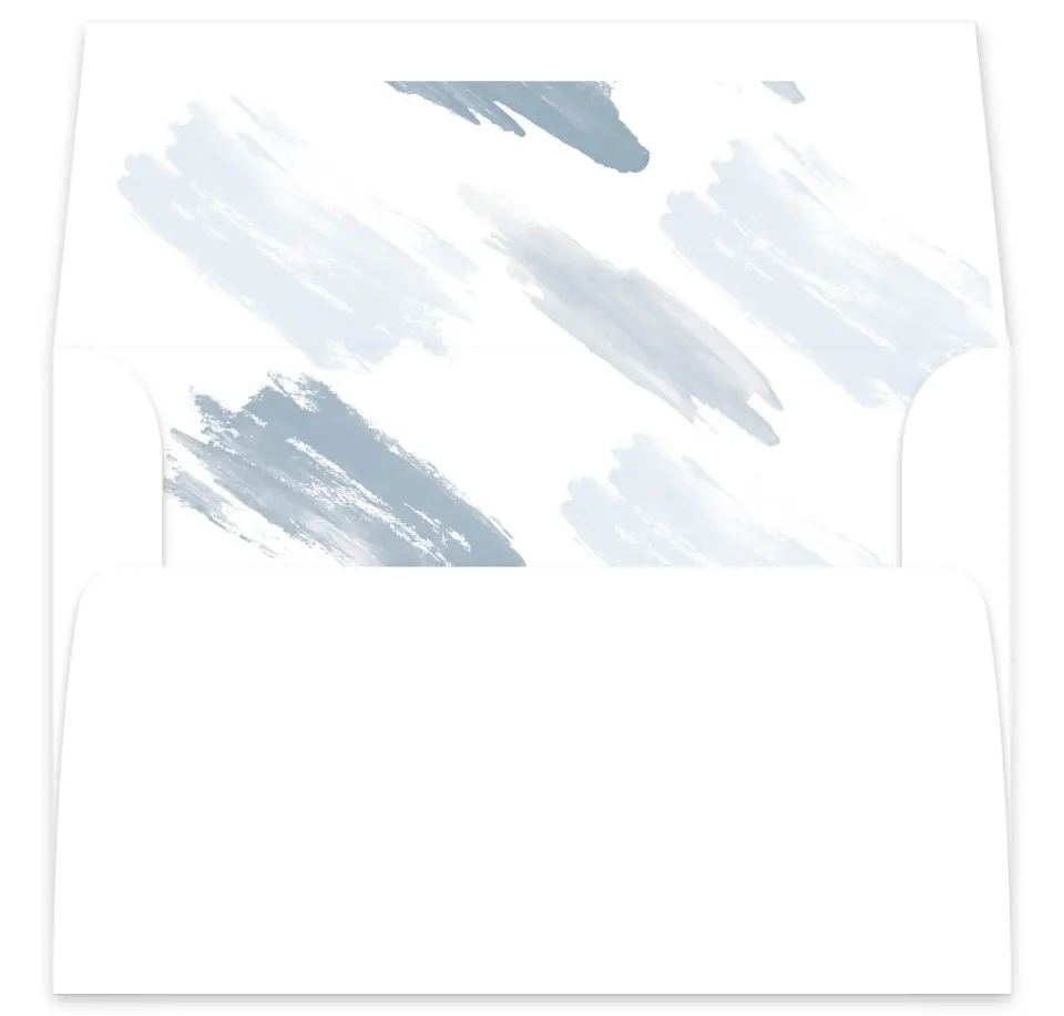 This is a  7⅝" x 7⅞" Envelope Liners (ELA) called Ethereal Swaths printed in full color
