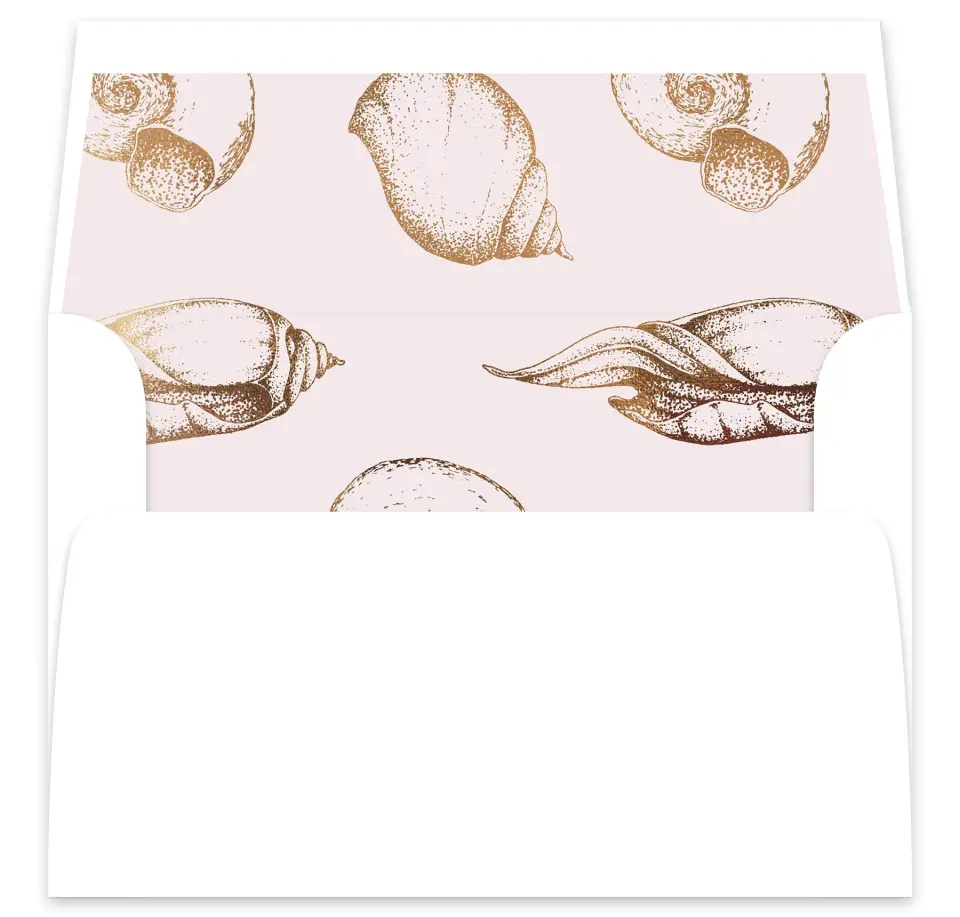 This is a  7⅝" x 7⅞" Envelope Liners (ELA) called On the Reef printed in full color