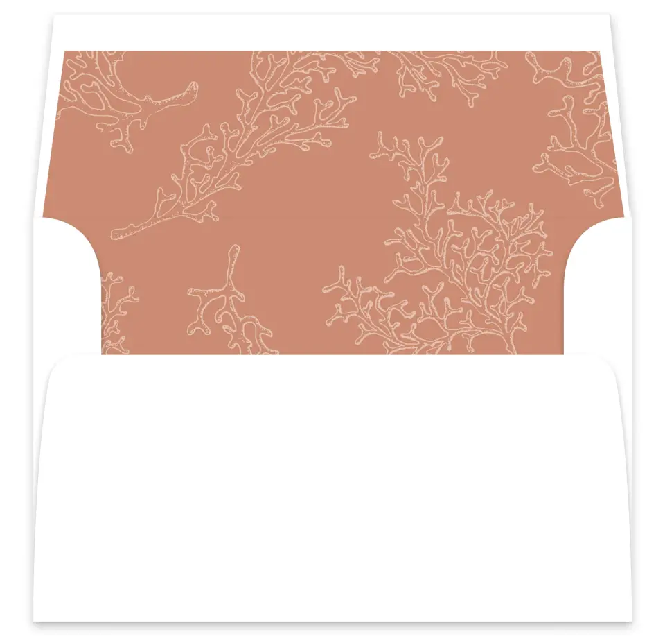 This is a  7⅝" x 7⅞" Envelope Liners (ELA) called Tropical Heaven printed in full color
