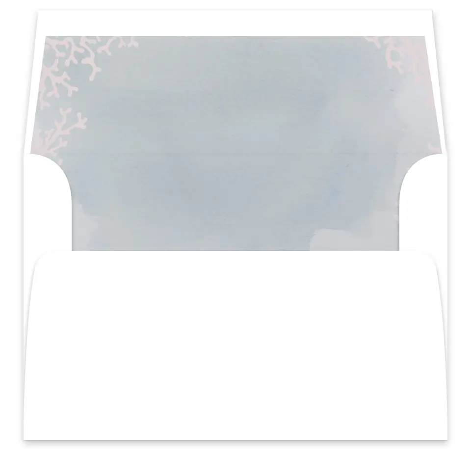 This is a  7⅝" x 7⅞" Envelope Liners (ELA) called Enchanting Sea printed in full color