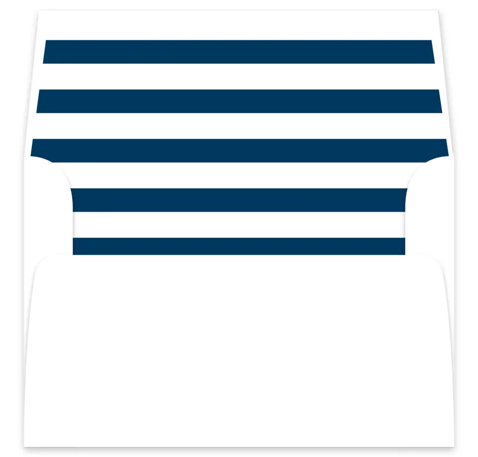 This is a  7⅝" x 7⅞" Envelope Liners (ELA) called Nautical Stripes printed in full color