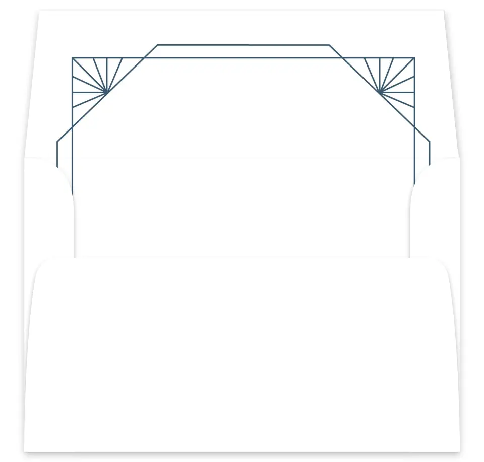 This is a  7⅝" x 7⅞" Envelope Liners (ELA) called Mod Deco printed in full color
