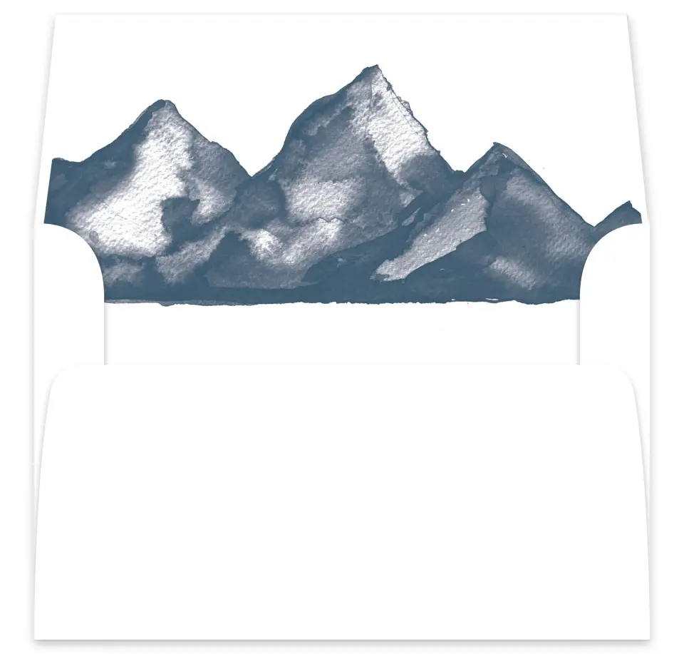 This is a  7⅝" x 7⅞" Envelope Liners (ELA) called Perfect Peak printed in full color