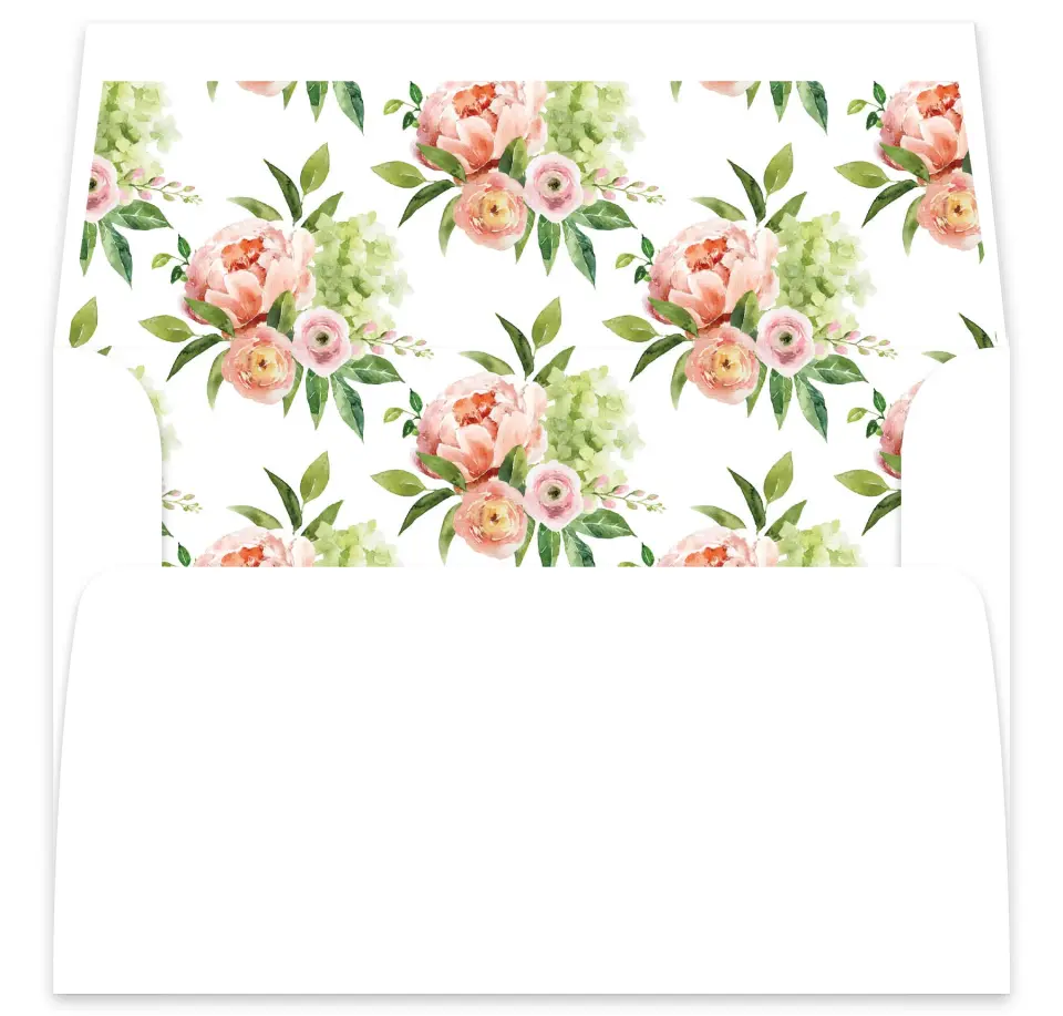 This is a  7⅝" x 7⅞" Envelope Liners (ELA) called Elegant Unity printed in full color
