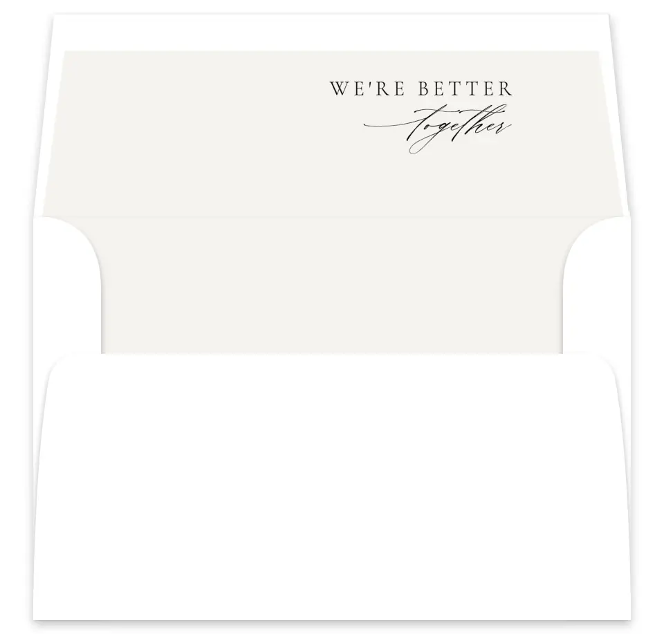 This is a  7⅝" x 7⅞" Envelope Liners (ELA) called Simply Elegant printed in full color
