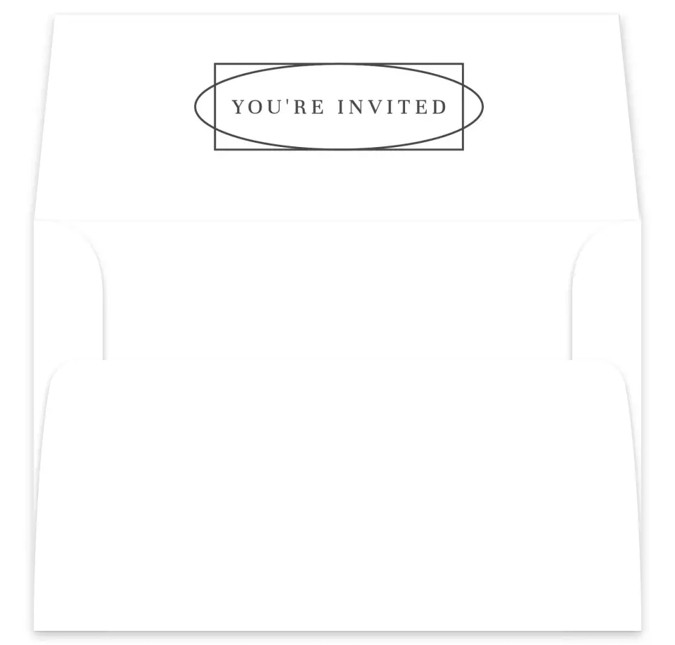 This is a  7⅝" x 7⅞" Envelope Liners (ELA) called Graphic Enclosure printed in full color