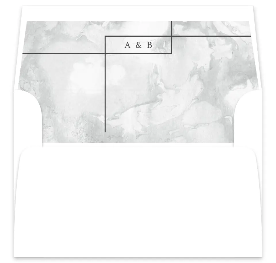 This is a  7⅝" x 7⅞" Envelope Liners (ELA) called Joined Lines printed in full color