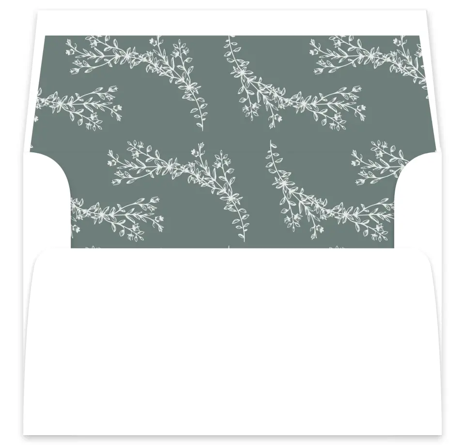 This is a  7⅝" x 7⅞" Envelope Liners (ELA) called Timeless Order printed in full color