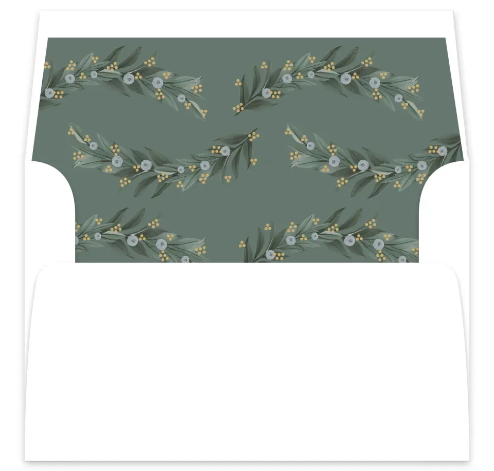 This is a  7⅝" x 7⅞" Envelope Liners (ELA) called Majestic Love printed in full color