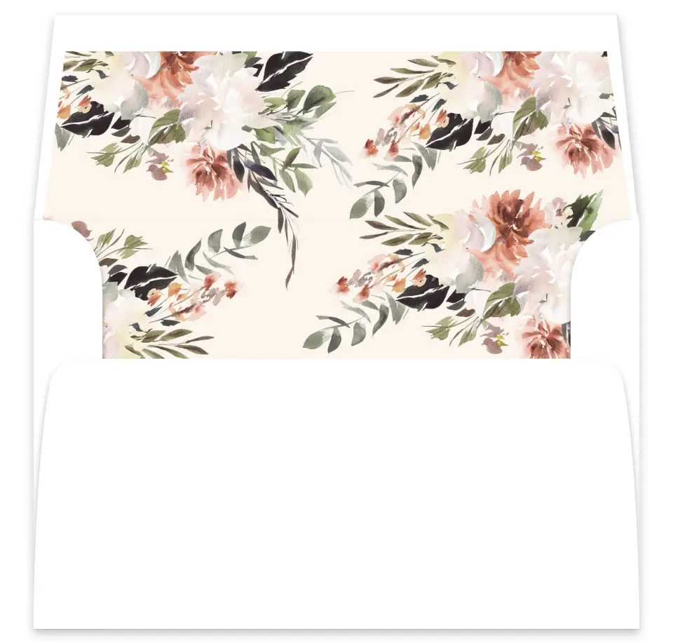 This is a  7⅝" x 7⅞" Envelope Liners (ELA) called Natural Love printed in full color