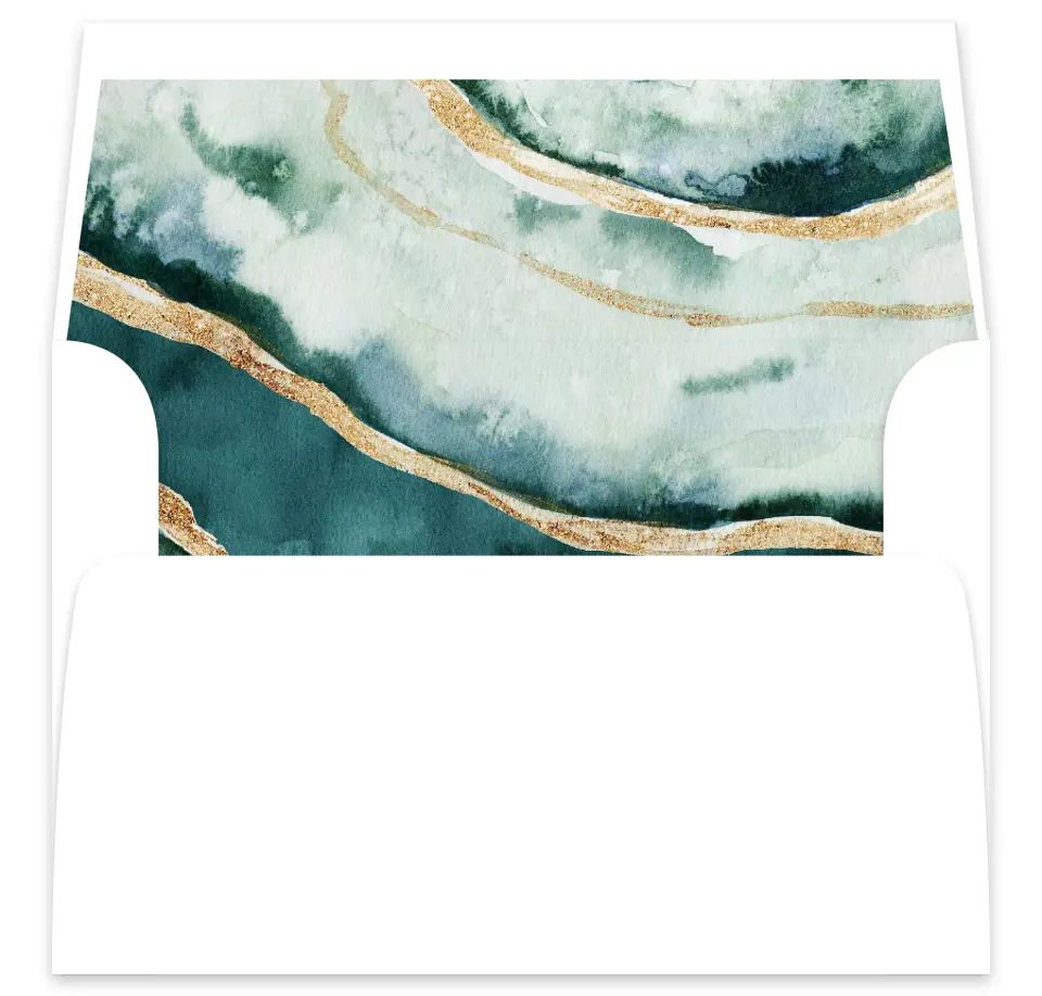 This is a  7⅝" x 7⅞" Envelope Liners (ELA) called Rich Structure printed in full color