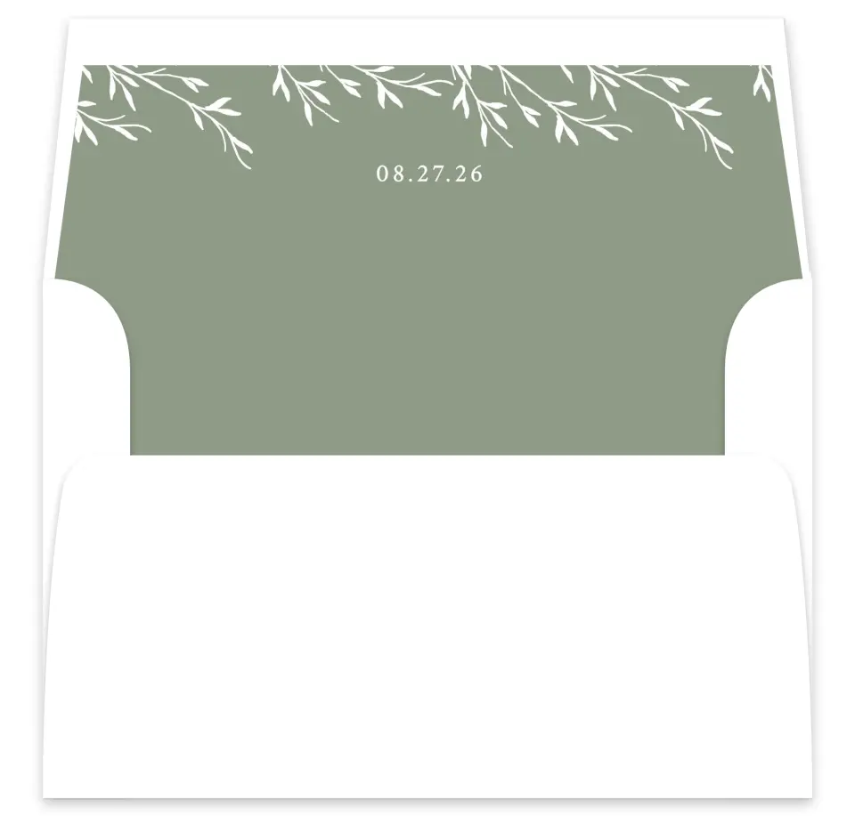 This is a  7⅝" x 7⅞" Envelope Liners (ELA) called Bright Greens printed in full color