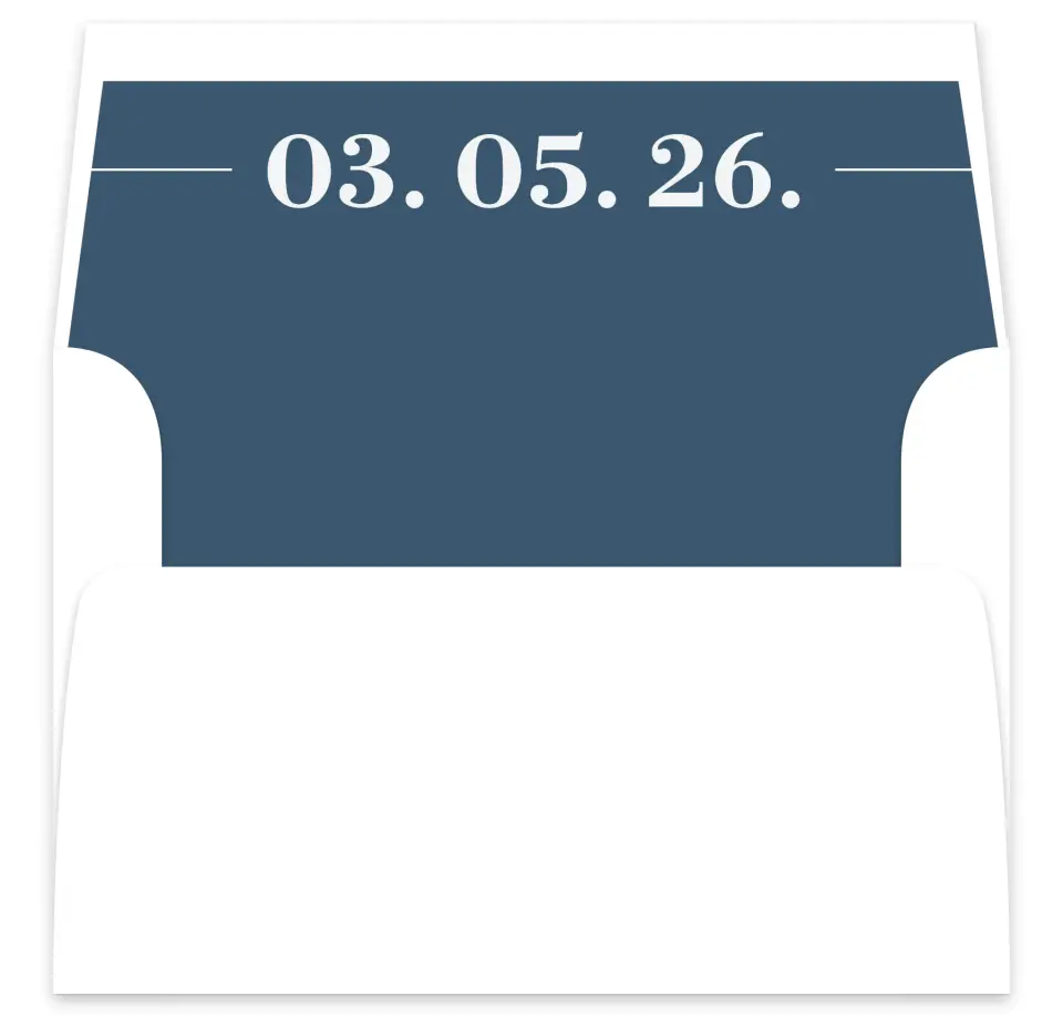 This is a  7⅝" x 7⅞" Envelope Liners (ELA) called For Eternity printed in full color