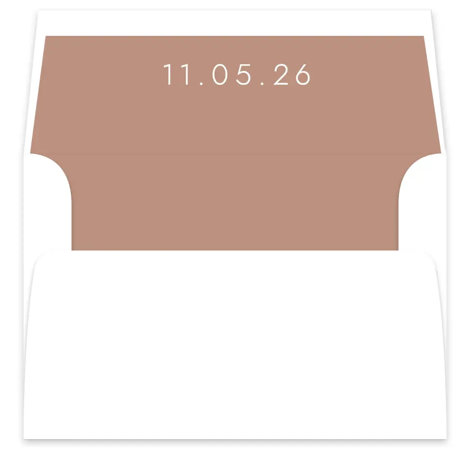 This is a  7⅝" x 7⅞" Envelope Liners (ELA) called Stacked Pair printed in full color
