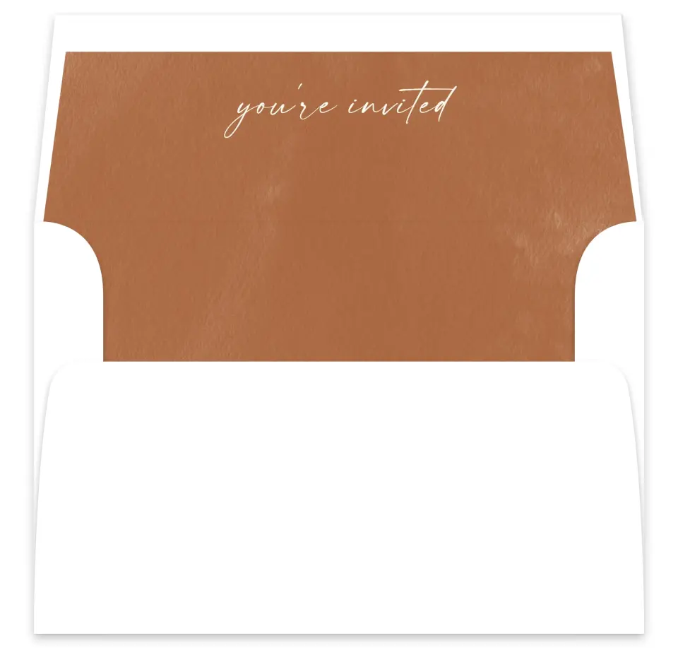 This is a  7⅝" x 7⅞" Envelope Liners (ELA) called Sandy Fronds printed in full color