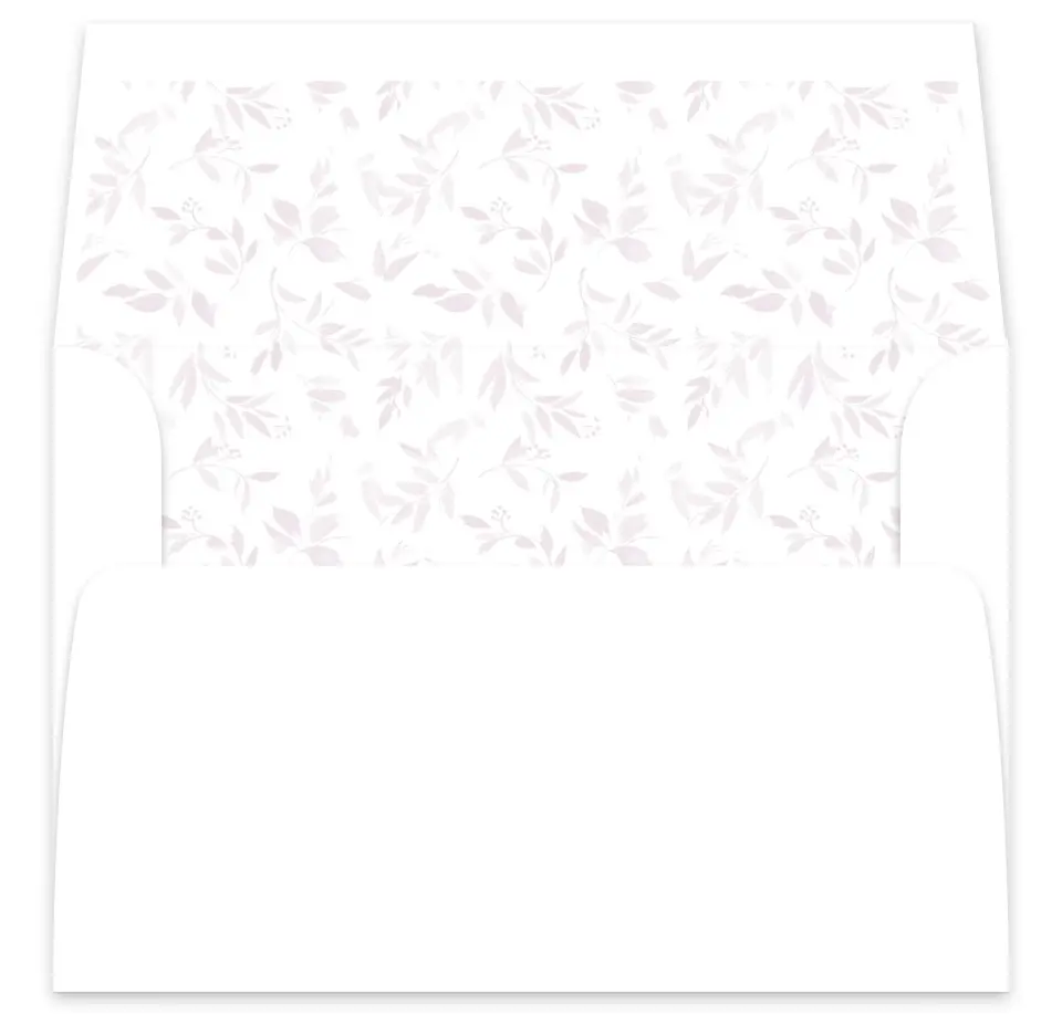 This is a  7⅝" x 7⅞" Envelope Liners (ELA) called Lush Leaves printed in full color