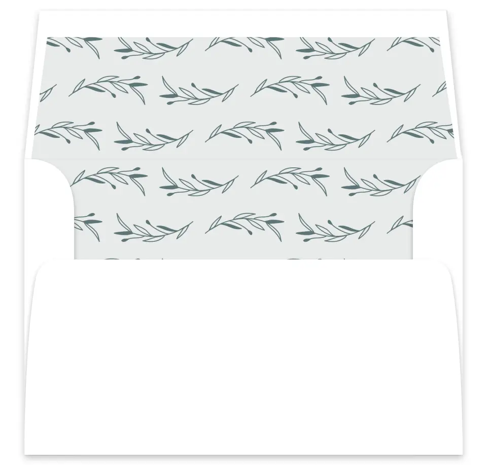 This is a  7⅝" x 7⅞" Envelope Liners (ELA) called Growing Arc printed in full color
