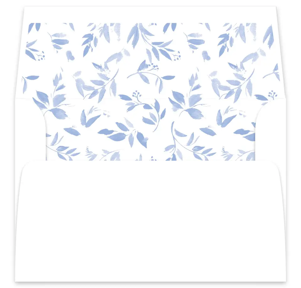This is a  7⅝" x 7⅞" Envelope Liners (ELA) called Soft Botanics printed in full color