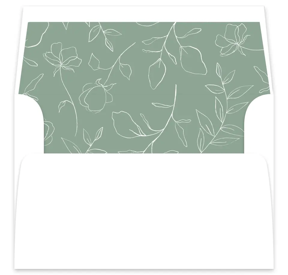 This is a  7⅝" x 7⅞" Envelope Liners (ELA) called The Sadie printed in full color