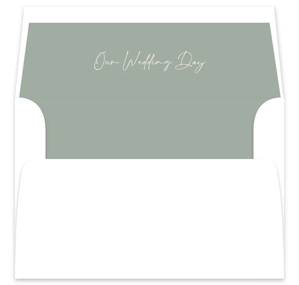 This is a  7⅝" x 7⅞" Envelope Liners (ELA) called Elegant Lines printed in full color