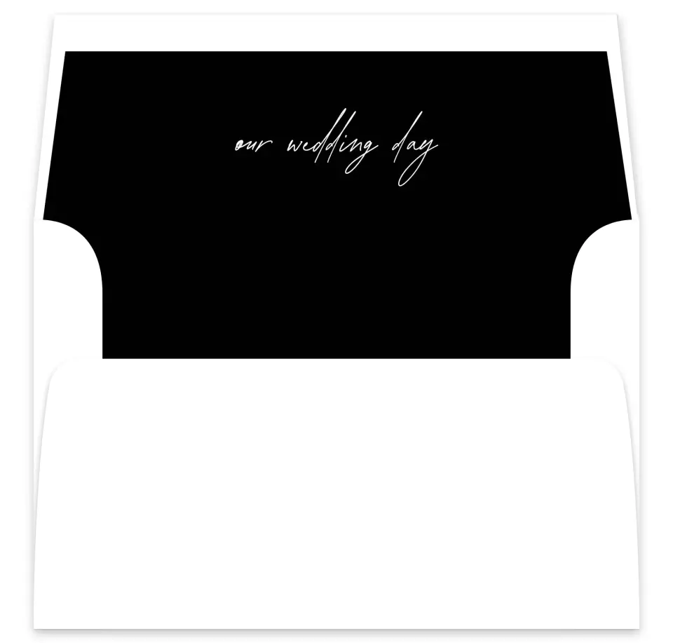This is a  7⅝" x 7⅞" Envelope Liners (ELA) called Simple Signature printed in full color