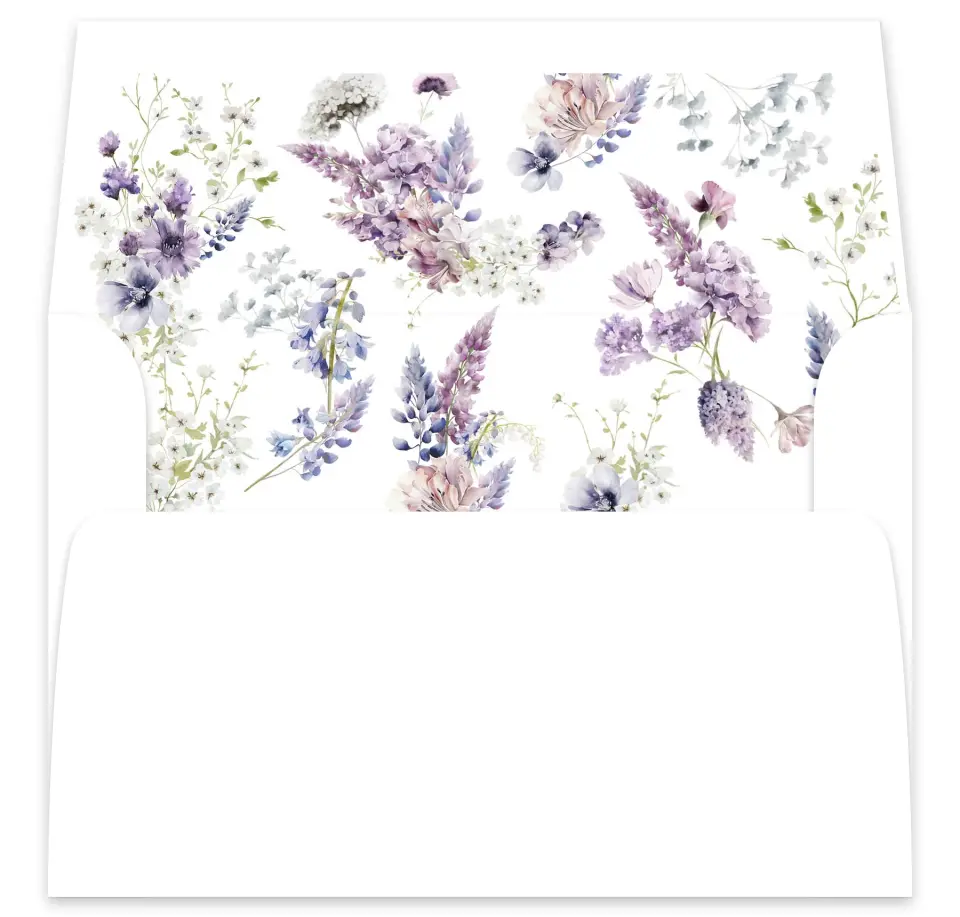 This is a  7⅝" x 7⅞" Envelope Liners (ELA) called Euphoric Frame printed in full color