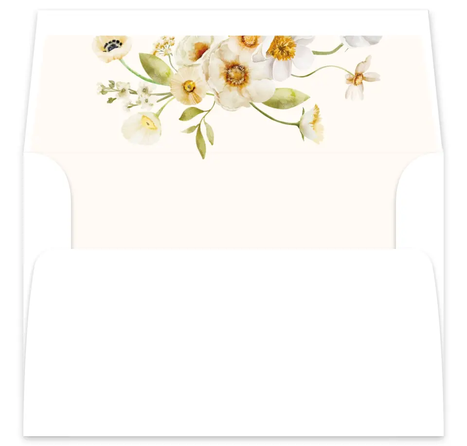 This is a  7⅝" x 7⅞" Envelope Liners (ELA) called Charming Cosmos printed in full color