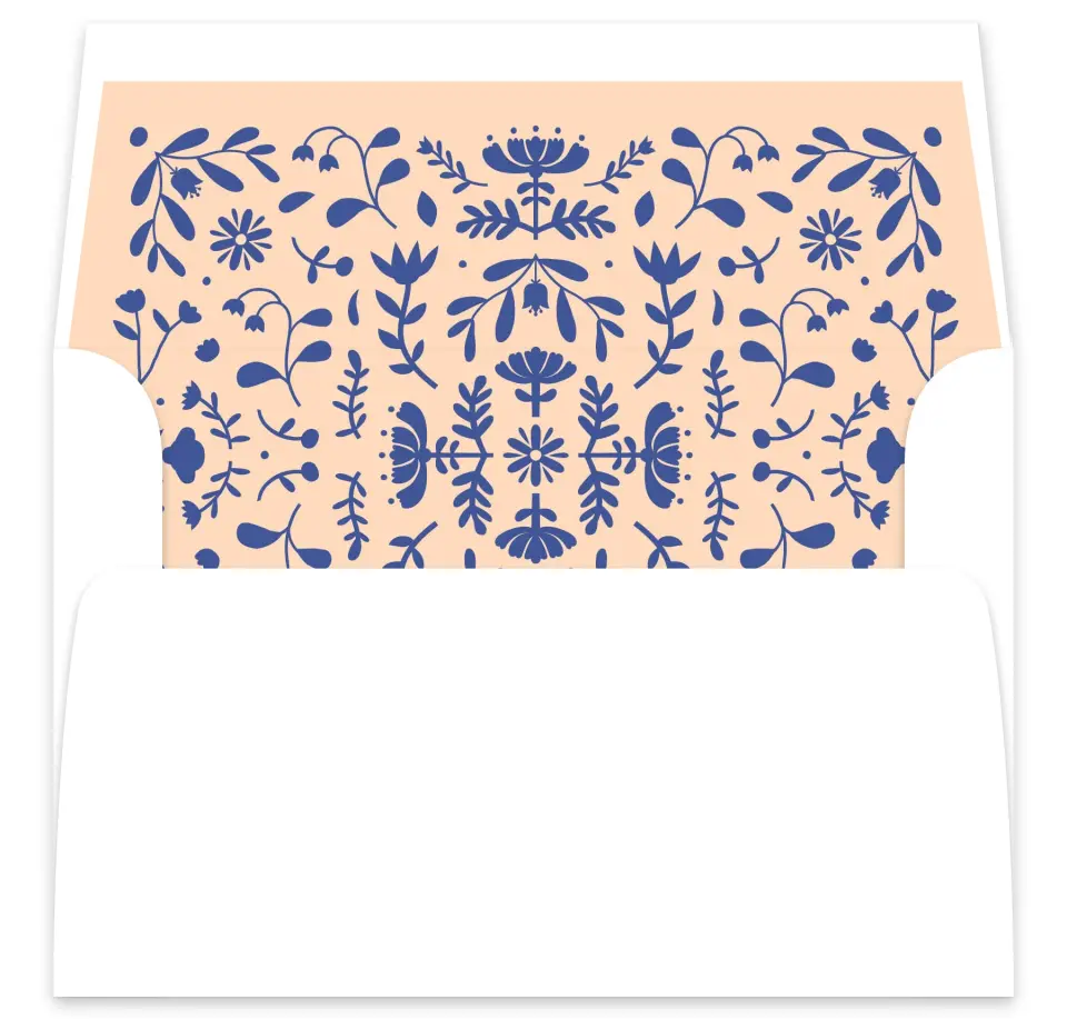 This is a  7⅝" x 7⅞" Envelope Liners (ELA) called The Kassidy printed in full color