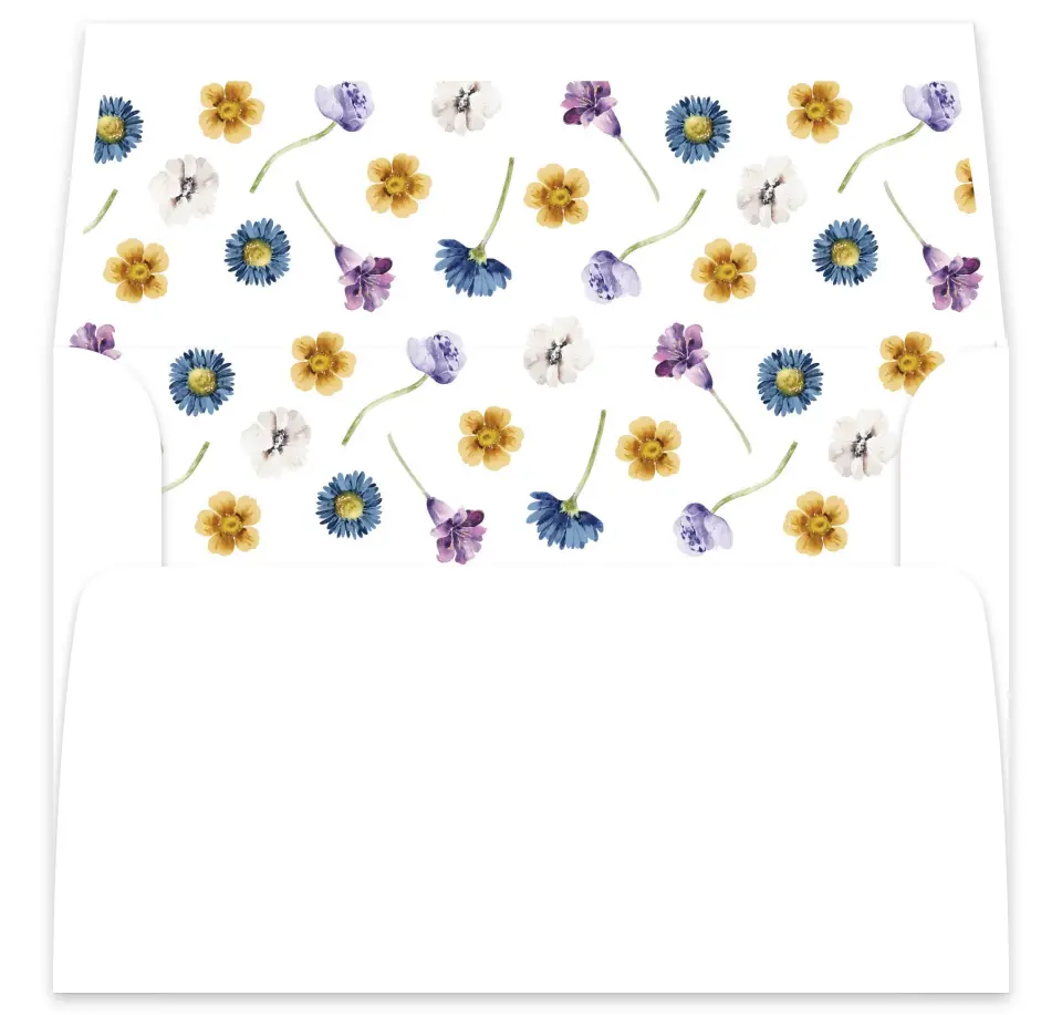 This is a  7⅝" x 7⅞" Envelope Liners (ELA) called Wildest Dream printed in full color