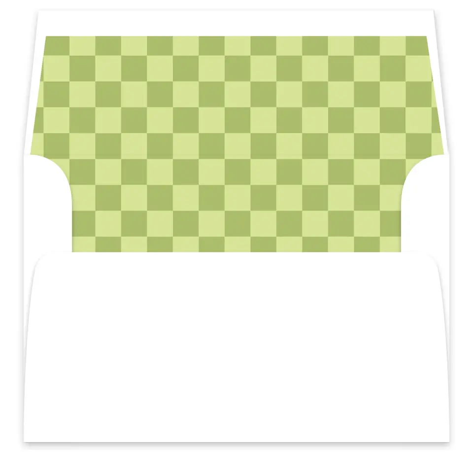 This is a  7⅝" x 7⅞" Envelope Liners (ELA) called The Abigail printed in full color