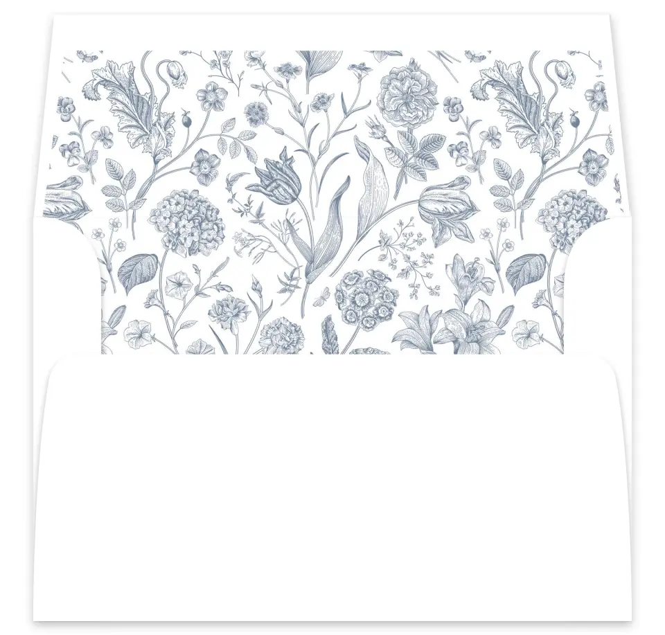 This is a  7⅝" x 7⅞" Envelope Liners (ELA) called The Gabriella printed in full color