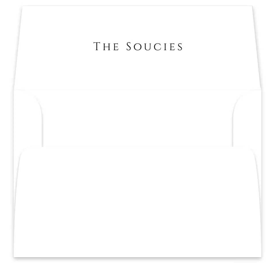 This is a  7⅝" x 7⅞" Envelope Liners (ELA) called Classic Romance printed in full color