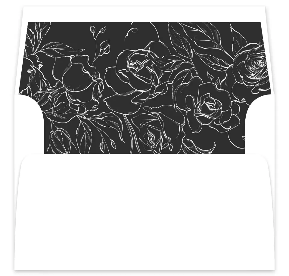 This is a  7⅝" x 7⅞" Envelope Liners (ELA) called The Anabelle printed in full color