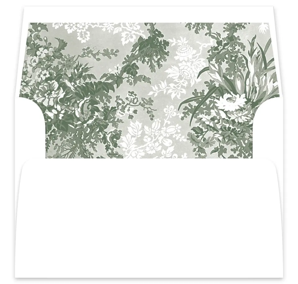 This is a  7⅝" x 7⅞" Envelope Liners (ELA) called Elegant Frame printed in full color