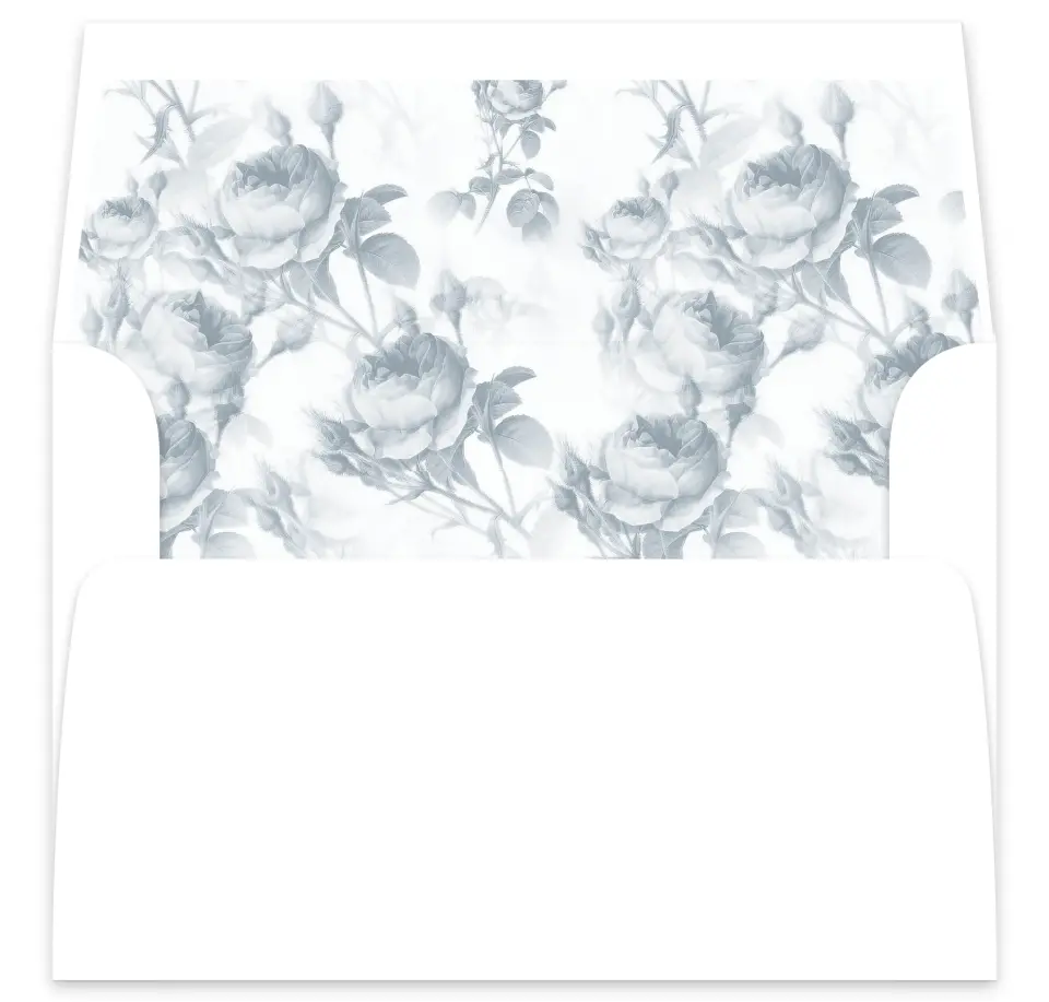 This is a  7⅝" x 7⅞" Envelope Liners (ELA) called Flowering Frame printed in full color