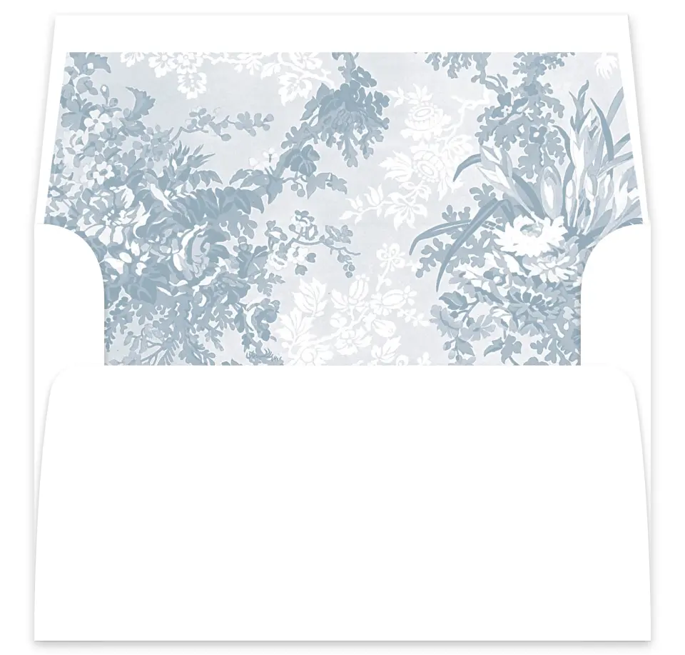 This is a  7⅝" x 7⅞" Envelope Liners (ELA) called The Victoria printed in full color