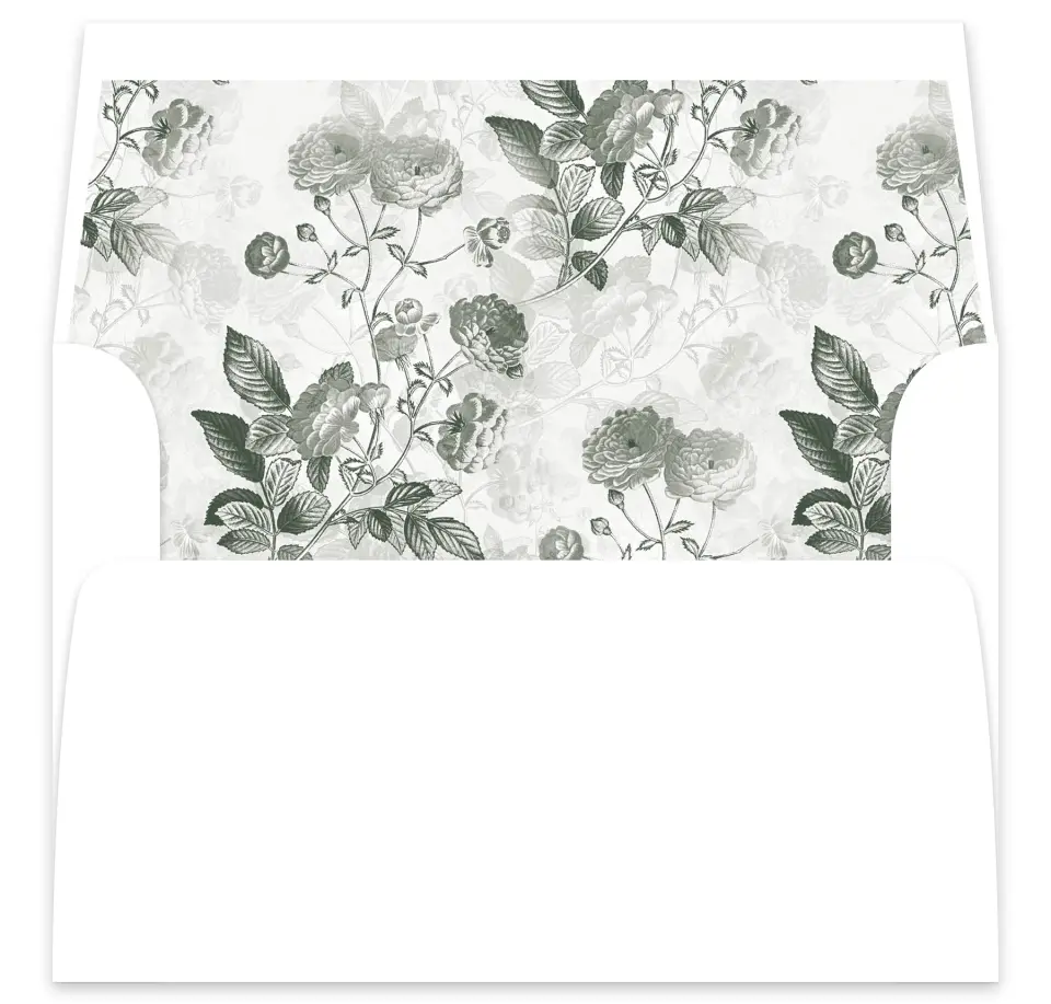This is a  7⅝" x 7⅞" Envelope Liners (ELA) called The Adaline printed in full color