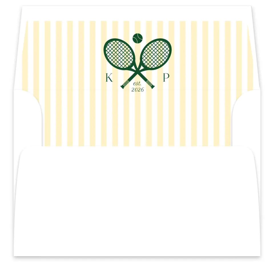 This is a  7⅝" x 7⅞" Envelope Liners (ELA) called A Perfect Match printed in full color