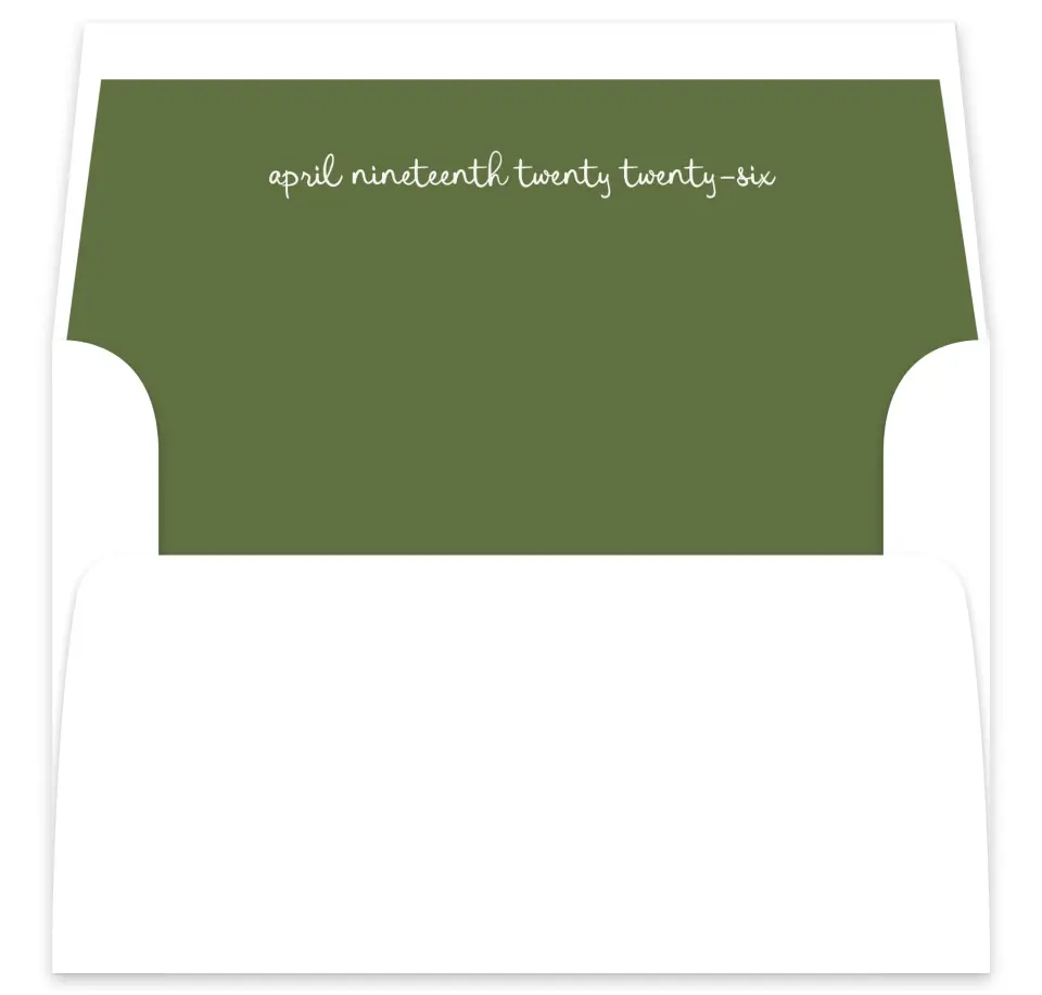 This is a  7⅝" x 7⅞" Envelope Liners (ELA) called Sweet Woodland printed in full color