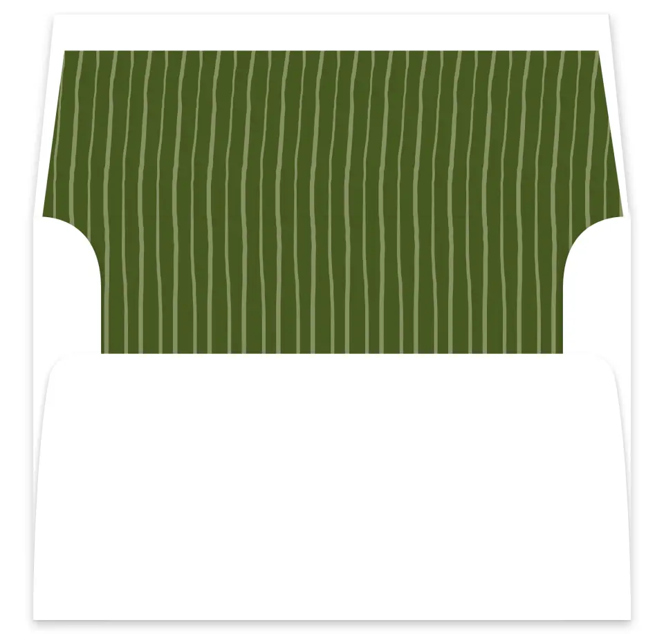 This is a  7⅝" x 7⅞" Envelope Liners (ELA) called Evergreen Elegance printed in full color