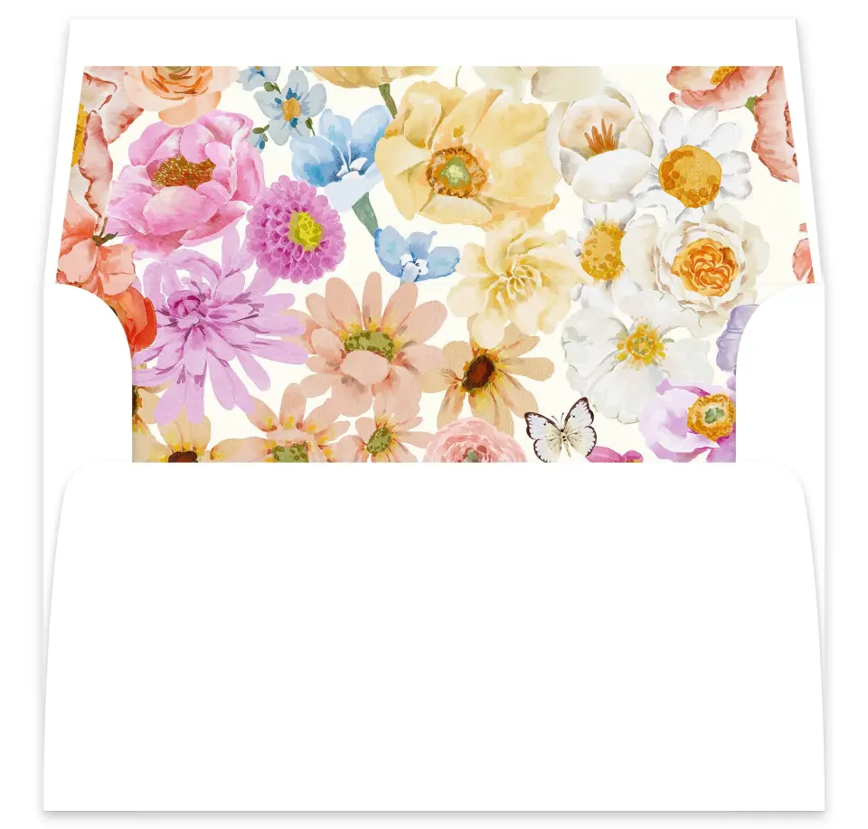 This is a  7⅝" x 7⅞" Envelope Liners (ELA) called Lovey-Dovey printed in full color
