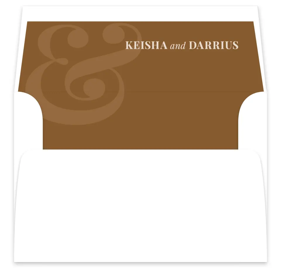 This is a  7⅝" x 7⅞" Envelope Liners (ELA) called Bold Romance printed in full color