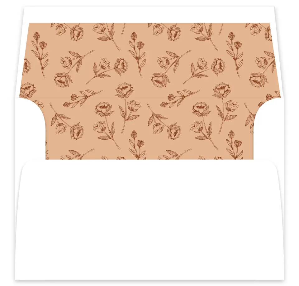 This is a  7⅝" x 7⅞" Envelope Liners (ELA) called Agrestal printed in full color