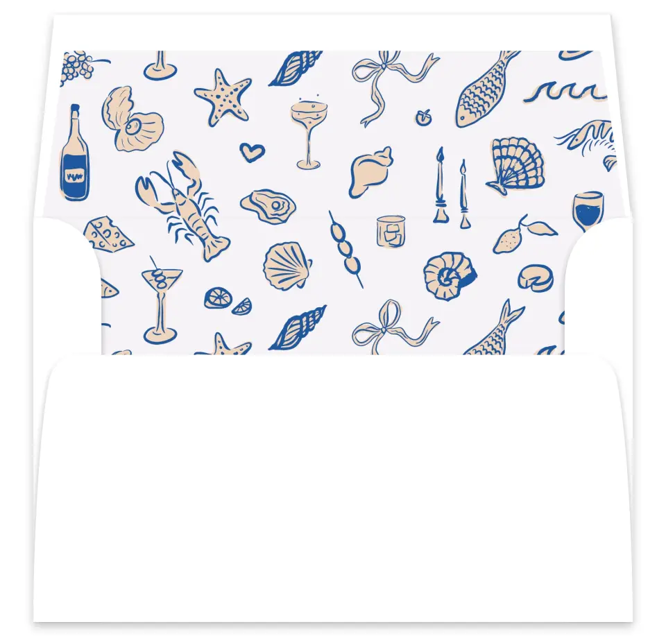 This is a  7⅝" x 7⅞" Envelope Liners (ELA) called Abyssal Love printed in full color