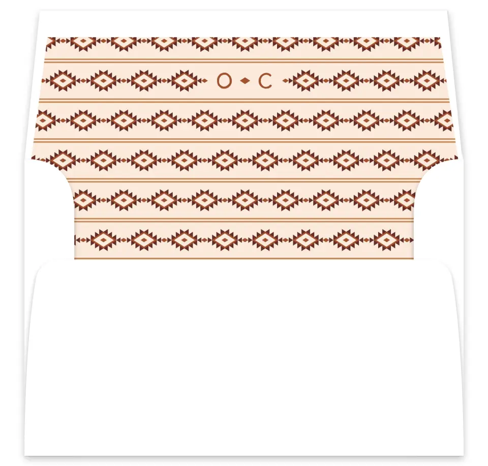 This is a  7⅝" x 7⅞" Envelope Liners (ELA) called Wild at Heart printed in full color