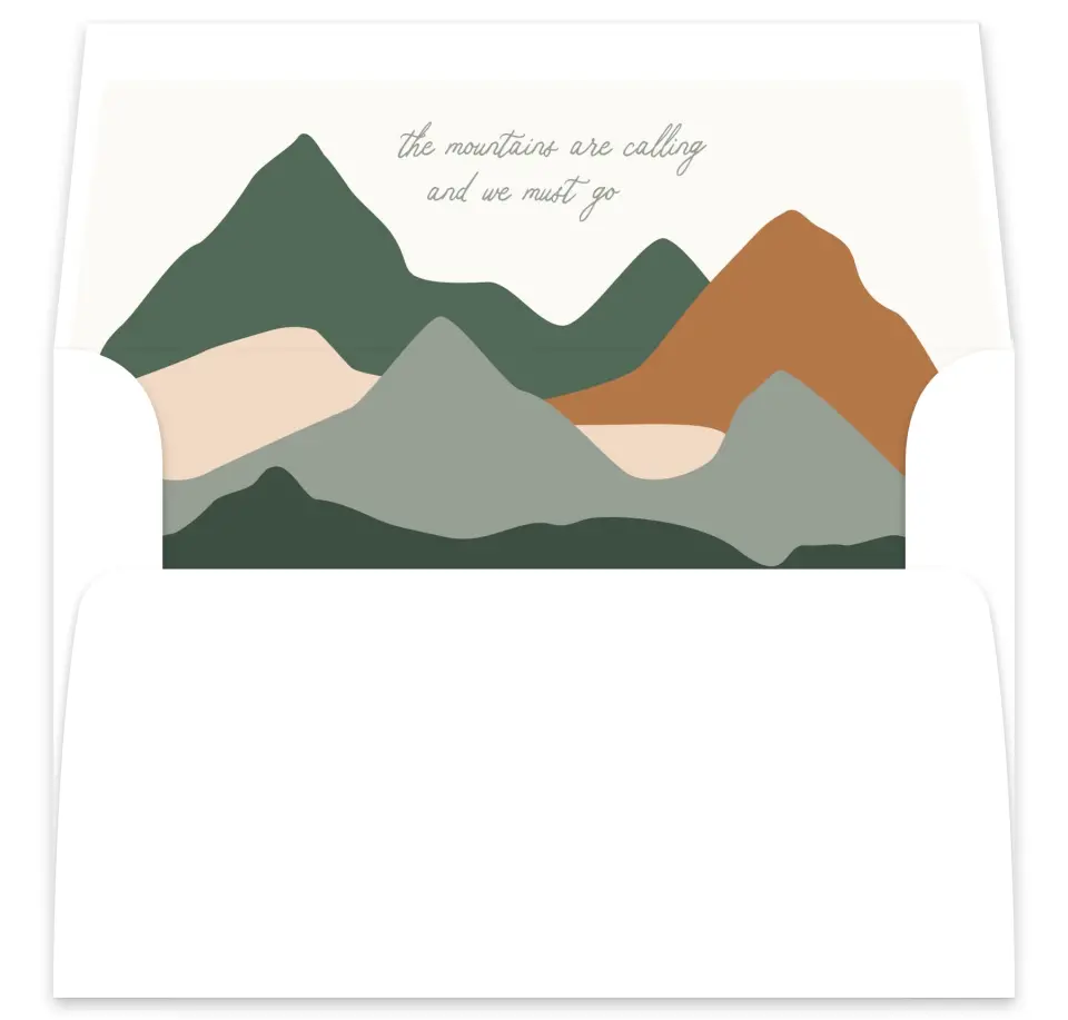 This is a  7⅝" x 7⅞" Envelope Liners (ELA) called Elevated Adventures printed in full color