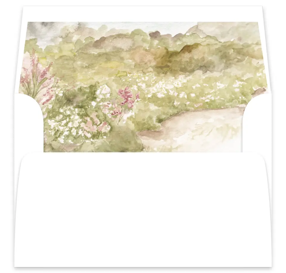 This is a  7⅝" x 7⅞" Envelope Liners (ELA) called Kensington printed in full color